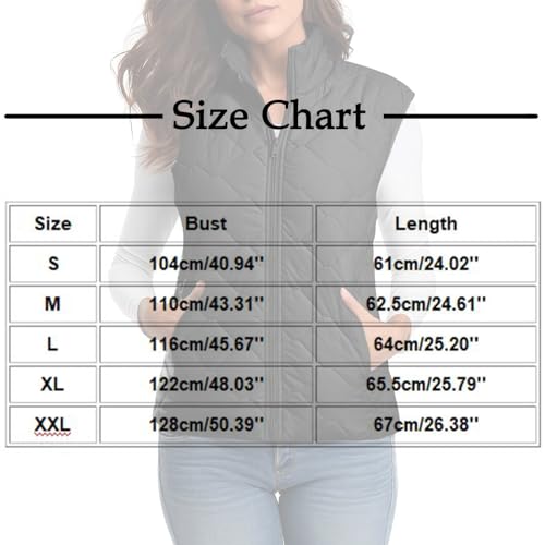 Puffer Vest Women Stand Collar Lightweight Zip Padded Gilet Quilted Down Jacket Winter Sleeveless Waistcoat3