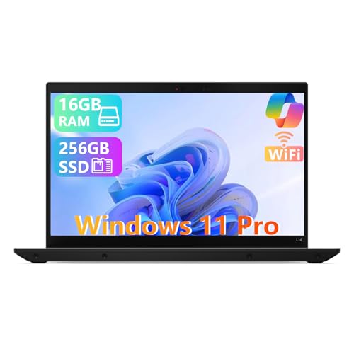 Image of Lenovo ThinkPad L14 Gen 4 Business Laptop, 14" FHD (1920 x 1080), AMD Ryzen 5 Pro 7530, 16GB RAM, 256GB SSD, Windows 11 Pro (Renewed)