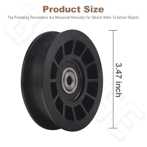 BERPSE 110-6775 280-469 Flat Idler Pulley Compatible with Toro TimeCutters Lawn Mower Z4200, Z4202, Z4220, Z4235, Z5000 Z5020, Z5030, Z5035, Z5040, 23510, 33510, 71254, 71255, 725058046, 725058056 - Thumbnail 2