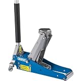 Draper 31242 Aluminium Trolley Jack, 1.25 Tonne Capacity, Blue