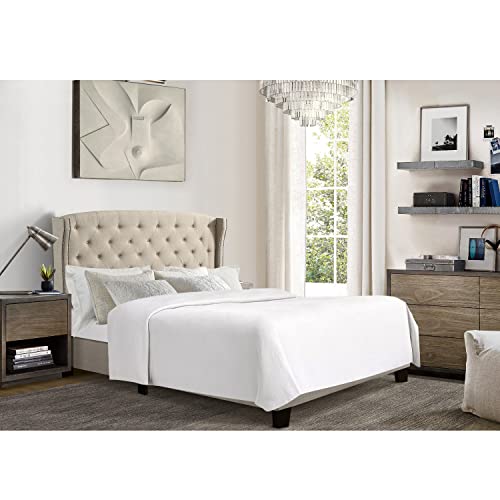 Rosevera Essential Wingback Tufted Upholstered Bed Frame #TOP13