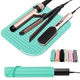 Quccefods Alfombrilla de silicona resistente al calor, alfombrilla de tocador portátil