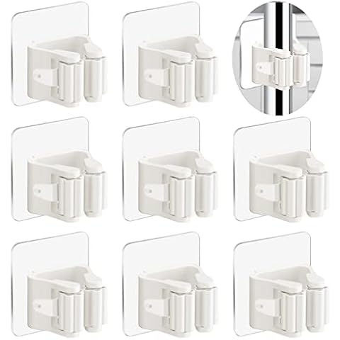 3-H Colgador Escoba Pared Adhesivos Soporte Fregonas Cover