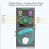 Mini Reverb Guitar Pedal, Verb Square Digital Reverb 9 Modes Room, Hall, Chorus, Duck, Plate, Studio, Echo, LOFI with True Bypass Aluminium alloy case (Black Reverb)