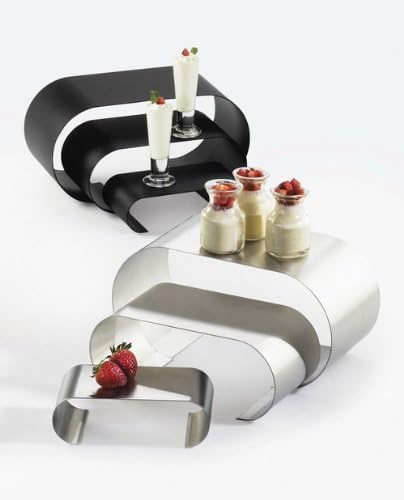 12.118W x 6D x 6H Small Curl Risers Large Stainless Steel 1 Ct