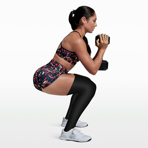 CHARMKING Compression Socks (3 Pairs) Knee High Compression Sock for Women & Men Stockings for Running, Cycling,Athletic3