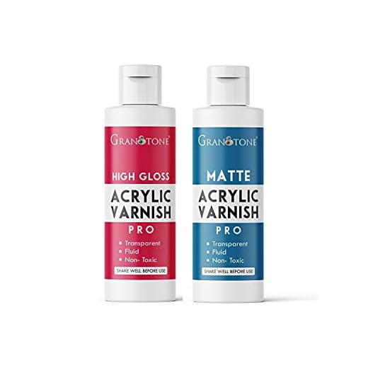 GRANOTONE Gloss & Matte Acrylic Varnish Combo 3.38 fl oz 100 ml