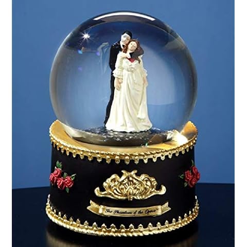 MusicBoxAttic Phantom & Christine from Phantom of The Opera Rotating Water Globe Cover