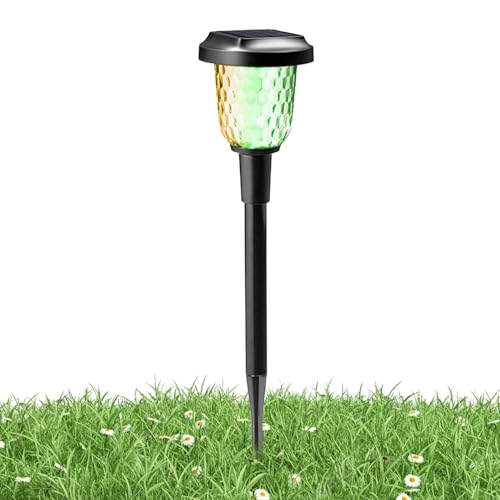 Luces al aire libre para patio, luces solares para exteriores, decoración de patio que cambia de color para césped, jardín, patio, exterior, camping, entrada, piscina, fiestas de paisaje de vacaciones
