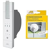 schellenberg rollodrive 65 plus anleitung einfaches Aufstecken des Sensors ohne Werkzeug