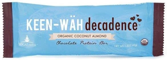 Keen Wah Decadence Protein Bar: Organic Coconut Almond (Case of 12)