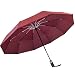 HQQSC Parapluie de Golf Portable Grande Tour à Vent Double auvent Automatique Ouvrir des parasols forts surdimensionnés forts Parapluie (Color : Wine Red)