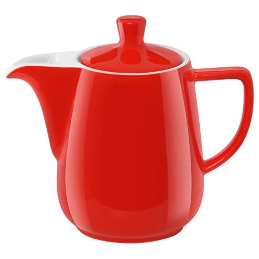 Melitta-filter porslin kaffefilter/kanin klassisk 0,6 l Kanne röd