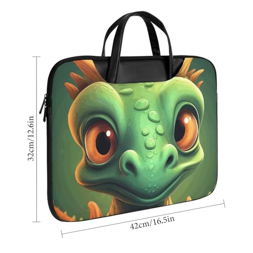 Bolsa para Laptop Dragón Caricatura Impermeable 17'' miniatura 3