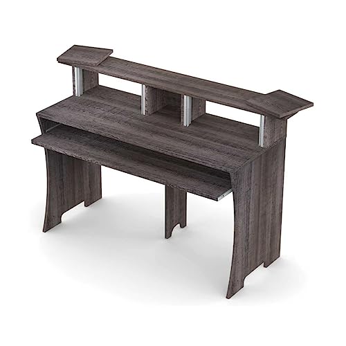 Glorious Workbench Multipurpose Working Console with Pull-Out Drawer and Revolvable Trays, Robust Design and Easy to Assemble (Driftwood)