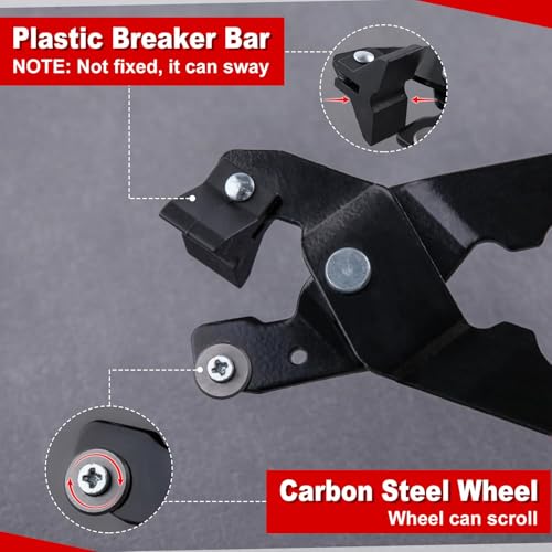 LEONTOOL Mosaic Nippers Tile Cutter Tool Heavy Duty Tile Nippers with Strong Plastic Breaker Bar Scoring Wheel for Cutting Porcelain Ceramic Mirror Professional Glass Cutters Score Tile Tool