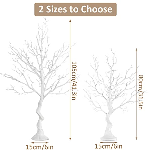 Sziqiqi Tall Artificial Tree For Table Centerpiece White Fake Trees 41In Faux Tree For Wedding Party Birthday Garden Home Christmas Decorations Indoor Outdoor #TOP3