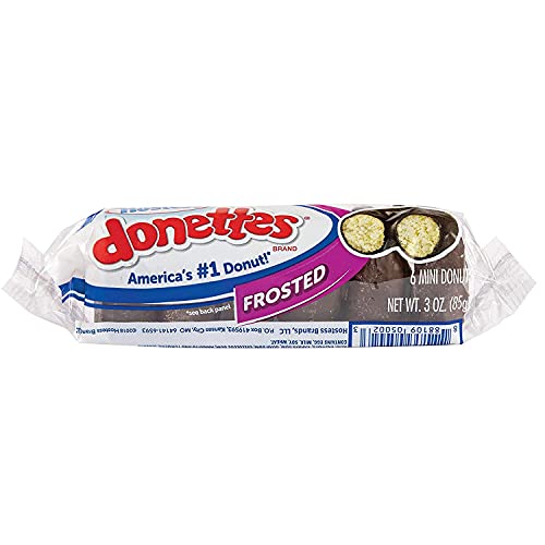 Hostess Donettes Variety Pack | Powdered, Frosted, Double Chocolate, And Crunch | 12 Packs (72 Donettes) #TOP5