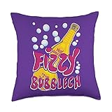 Fizzy Bubblech Drink Throw Pillow