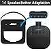 for Bose New SoundLink Micro 2nd Gen Portable Bluetooth Speaker Silicone Protective Case, Portable Travel Case with Carabiner (Black) - co2CREA