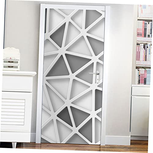 Autocollant mural porte rénovation PVC étanche effet 3D pour masquer défauts