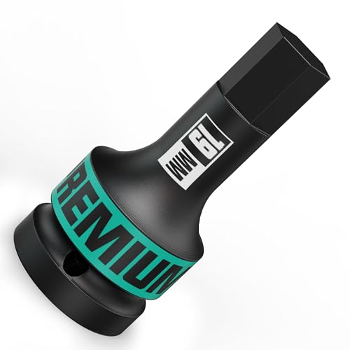 Image of KIRXST 19mm Hex Impact Bit Socket, 3/4" Drive Impact Allen Bit Socket, Cr-Mo Steel Use with Impact Drivers or Hand Ratchets