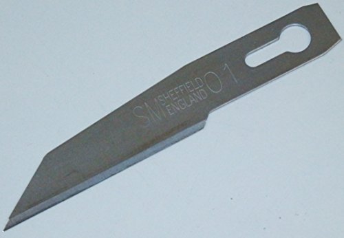 Swann-Morton 4211 Kohlenstoffstahl Industrie Klinge, Unsteril, Größe #SM01, 50 Stück