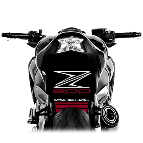 Vinilo paso de rueda, compatible con kawasaki z900 2017-2024 (Dark Red)
