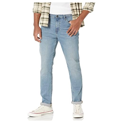 Amazon Essentials Men's Comfort Stretch Slim-Fit Jean (Previously Goodthreads), Light Blue, 36W x 33L