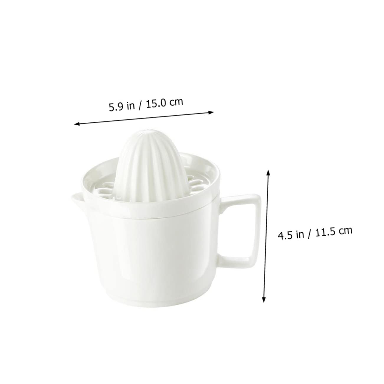 Spremiagrumi Manuale in Ceramica Bianco 1 Pezzo per Frutta