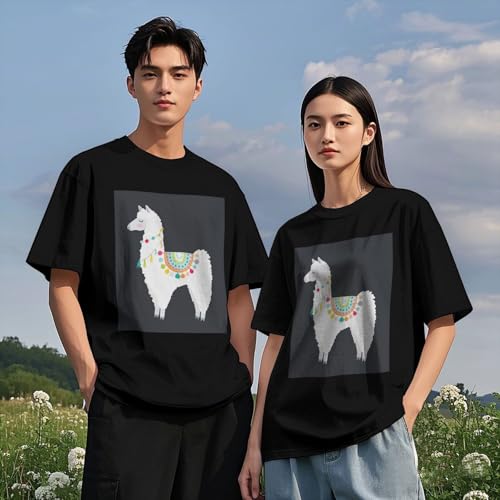 T-shirt lama en coton anti-transpiration - Coupe ample col rond