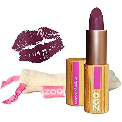 Zao Organic Makeup - Matte Lipstick Plum 468 - 0.18 oz. Cover