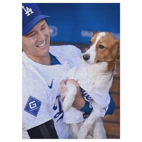 大谷翔平 木製ジグソーパズル 1000ピース 二次元風イラスト プリント インテリアデコ 上級者向け プレゼントギフト 50×75cmの商品画像（Amazon）