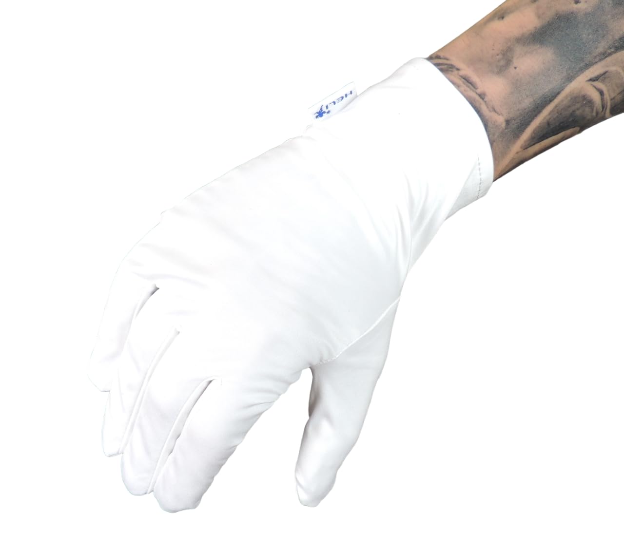 KD89 Heli Microfibre Gloves White for Watchmaking Jewellery, Handling Jewellery and Watches - Image 2