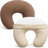 Pro Goleem Muslin Nursing Pillow Cover, 100% Cotton Soft Breathable Feeding Pillow Slipcover for Breastfeeding...