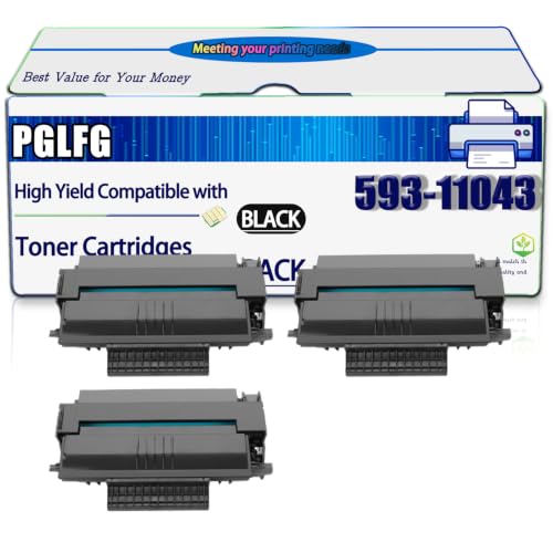 Image of KYTGV Compatible for Dell 593-11043 Toner Cartridges Work for 2355DN Printers, High Yield 6000 Pages, with Chip (3 Pack Black)