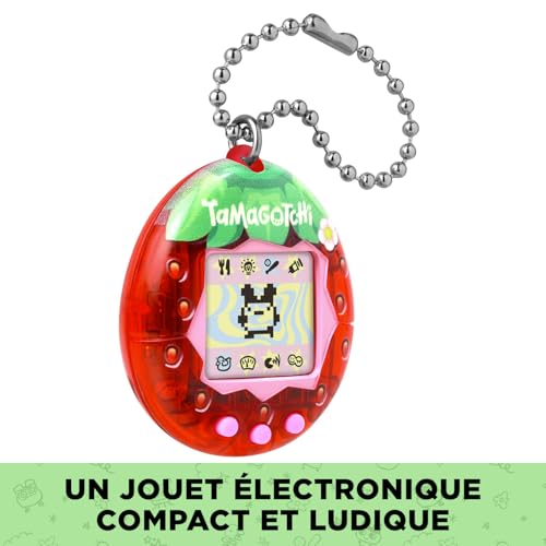 Jouet Virtuel Tamagotchi Bandai Original Fresh Strawberry – Écran Couleur, 3 Boutons - vue 7