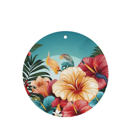 Image of 4 Pack Car Air Freshener Tropical Summer Cute Car Hanging Air Freshener for Automotive Room Decor Gift