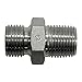 Brennan Industries 9020-06-06 Steel Straight Conversion Adapter Fitting, 3/8"-19 Male BSPP x 3/8-19 Male BSPT