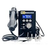 【Système de flux d' stable et silencieux】La station de soudage à chaud sans balais, équipée d'un pistolet à flux d' spiralé, diffuse une chaleur douce et uniforme, protégeant ainsi les puces CI, les composants BGA et les cartes mères fragiles. Son système de chauffe rapide garantit un fonctionnement silencieux et un confort optimal lors des réparations électroniques prolongées.