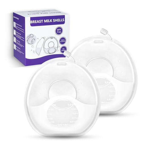Image of Breast Milk Collector, Milk Collectors for Breastfeeding, Reusable Breast Milk Shells, Catcher Protect Sore Nipples for Breastfeeding,Made from BPA-Free and Food-Safe Silicone(2.03oz,2 Counts)