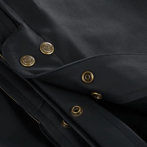 Indian Motorcycle Men's Traditional Leather Chaps, Black - L - 286371206
