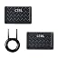 2PCS Texture Ctrl Black