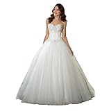 ANTI Sweetheart Beaded Corset Bodice Classic Tulle Wedding Dress White