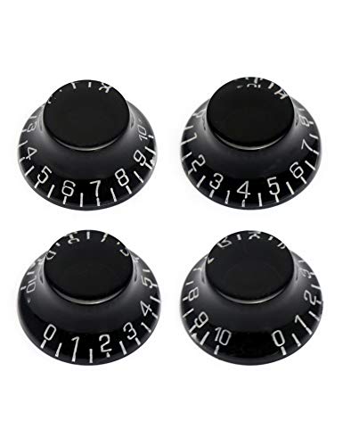 Boutons de commande pour guitare électrique Les Paul LP noirs avec finition soignée
