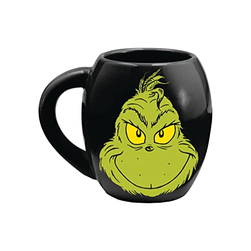 Dr. Seuss GRINCH Resting Grinch Face Heat Reactive Color Changing Tea Coffee Mug Cup 20 Oz.