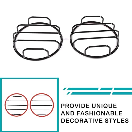 Hudiriy Car Taillight Cover Compatible with Ineos Grenadier 2020-2026 Rear taillight Protector External Accessories Decoration (Style A, Black) by Hudiriy - Image 4