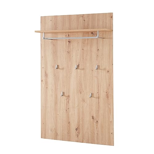Lomadox Garderobenpaneel in Artisan Eiche Nb., B/H/T ca. 84/135/27 cm