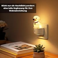 LOHAS-LED Nachtlicht Steckdose, Dachshund Nachtlicht mit Dämmerungssensor – Ansicht 5