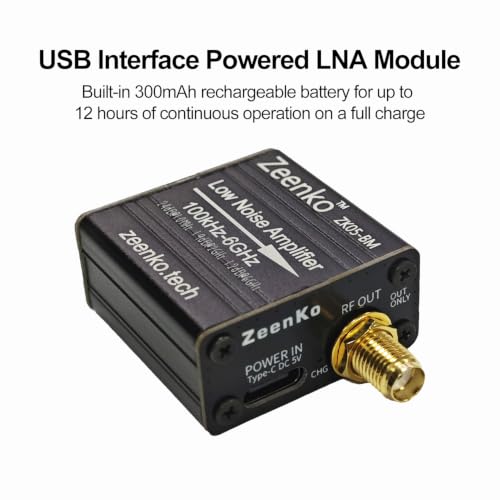 Image of AURSINC ZK05-BM Low Noise Amplifier 100kHz-6GHz, 24dB Gain LNA Preamplifier
